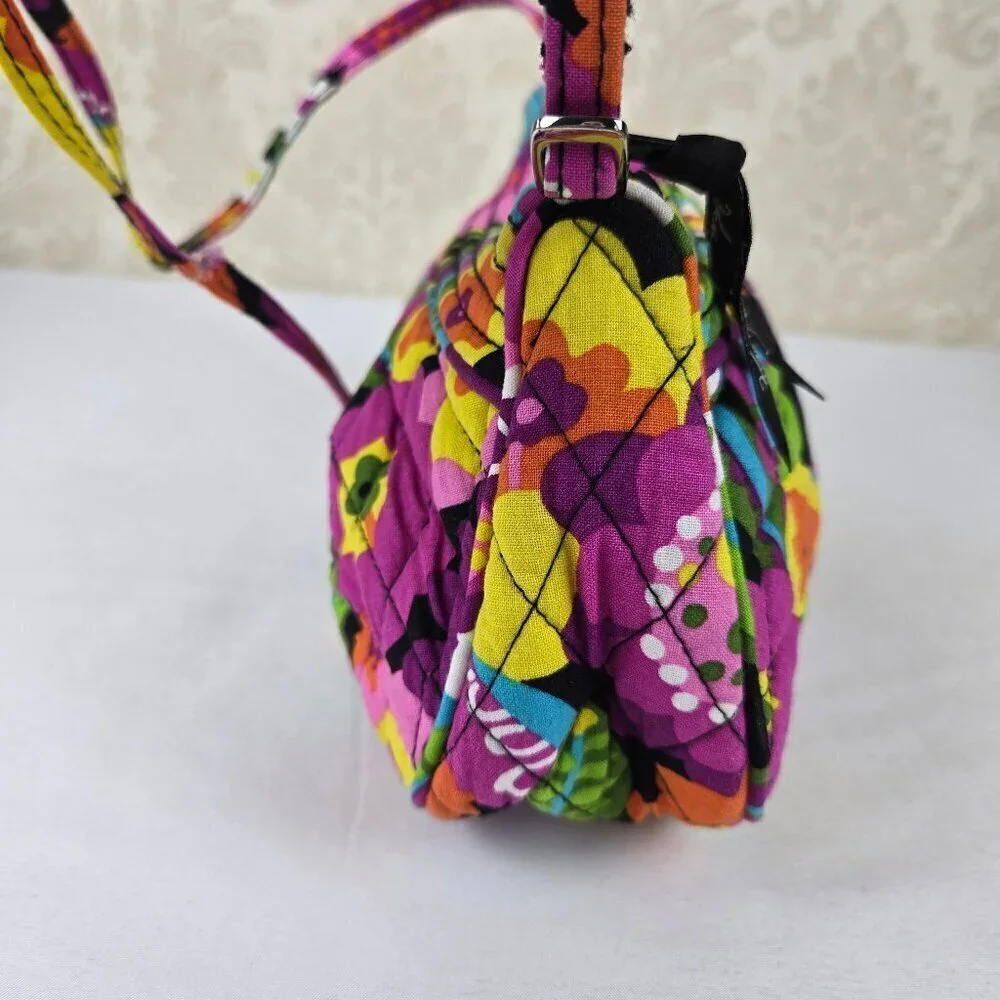 Vera Bradley Frannie Crossbody Bag In Va Va Blooms Pattern Adjustable Strap